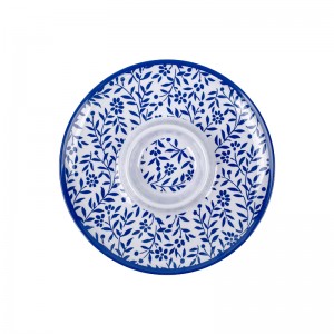 Wholesale Custom Melamine Tray And Dish Divided Plate Chip And Dip Serving Plates