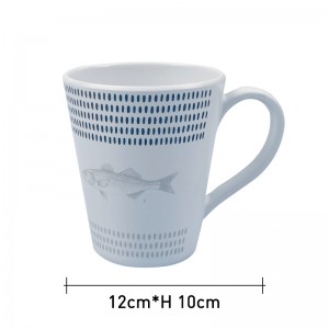 Factory Direct Sales Dishwasher safe cup cafe 10oz melamine nordic coffee mug set with handle