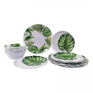 wholesale Tropic Decor Restaurant Melamine Tableware For 5 Star Hotel dinnerware sets