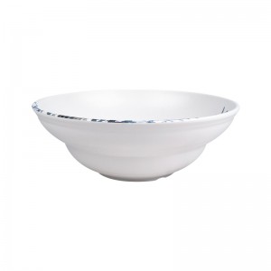 Wholesale Custom Restaurant Unbreakable Plastic Ramen Noodle Pho Bowl White Melamine Japanese Ramen Udon Bowl