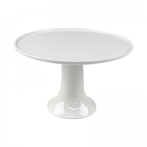 Food Grade White Melamine Cake Stand Plate