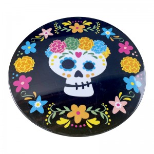 Halloween festival Cake Stand Melamine Plastic Factory Custom 12″ Cake Tools Round plate melamine cake stand