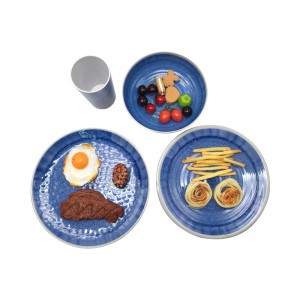 Wholesale Durable Melamine Dubai Dinnerware Set Home Ware Custom Logo Print Melamine Dinnerware Set 12