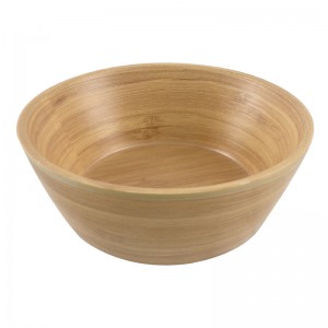 Small Melamine Ramen Personalize wood grain Salad Bowl