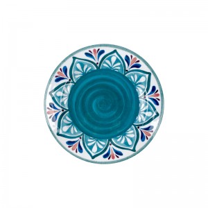 Platos hoteles melamina white and blue embossed dinner plates white melamine plastic charger plates