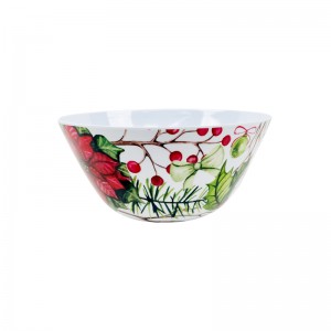 Kisimusi decal melamine ndiro 22 oz 6 inch melamine soup ndiro melamine ndiro