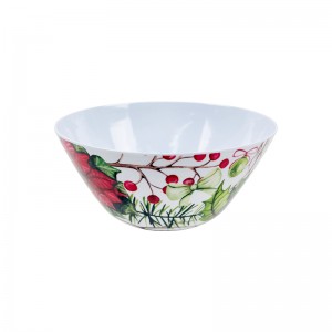 Christmas Decal melamine bowl 22 oz 6 inch melamine soup bowl melamine bowl