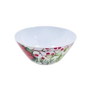 Christmas decal melamine bowl 22 oz 6 inch melamine soup bowl melamine bowl