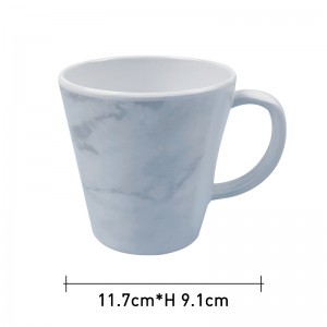 Coffee Mugs Sublimation Printable Melamine 12oz Marble Sublimation Mug Milk Tea Coffee Cup for DIY Logo Design