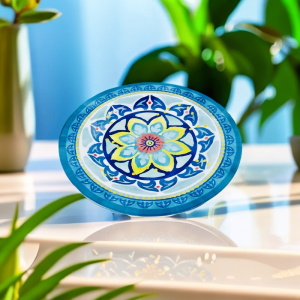 Bohemian Style 9/11 Inch Melamine Plates Unbreakable Plate Dinner Set Large Size Melamine Plate