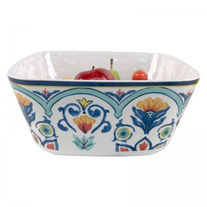 Melamine Large Mixing Plastic traditional patterns Chinese Salad Bowl