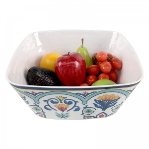 Melamine Large Mixing Plastic traditional patterns Chinese Salad Bowl