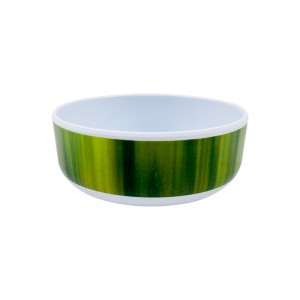 Hot Selling Green Bowl Chinese 100% Melamine Bowl With Decal Customize Rice Salad Snack Bowls