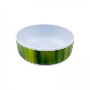 Hot Selling Green Bowl Chinese 100% Melamine Bowl With Decal Customize Rice Salad Snack Bowls