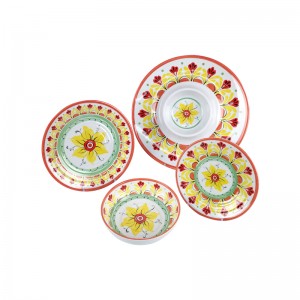 Cheap china wholesale floral decor melamine tableware