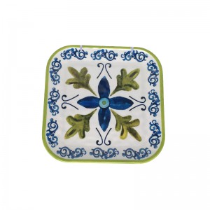 Amazon top seller 2022 Bohemian Style melamine plate Square plates set melamine dishes & plates