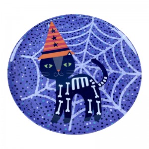 Halloween spider design melamine animal wholesale dinner plastic plates wholesale sets