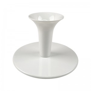 Food Grade White Melamine Cake Stand Plate