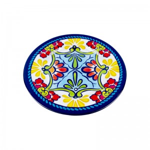 Custom printing Dishes Dinner Salad Dessert Modern European Round Melamine Plates