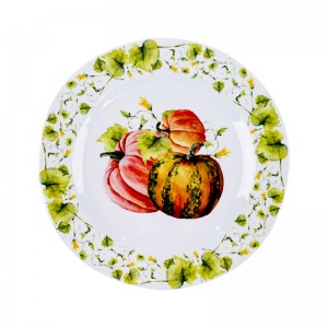 9 ″ Pumpkin decal yekutenda melamine ndiro melamine snack ndiro