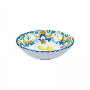 New Arrival Free Sample Camping set lemon design color melamine salad bowls