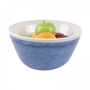 Hot verkafen Grousshandel Benotzerdefinéiert Design Ronn 6 Zoll Melamine Plastik Dinnerware Zalot Schossel