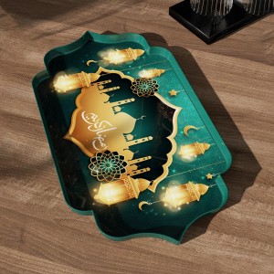 Custom Printed Hotel Melamine Plastic Tray Food Grade Melamine Serving Trays