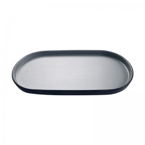 Dishwasher safe16 Inch oval shape solid color BBQ food grade serving tray melamine roast serving platter