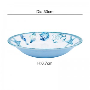 High Quality Large Colourful 100% Melamine Serving soup salad Bowl for Restaurant Dinner