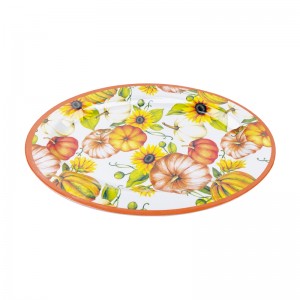 Eco-Friendly Reusable Oval Melamine Dinner Plate Cheap Bulk Food Grade Plastic Dishes Fruit Design for Daily Use