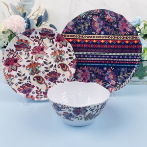 Wholesales Cheap Price Of Melamine Dinner Set Modern Melamine Dinner Set Melamine Tableware Set