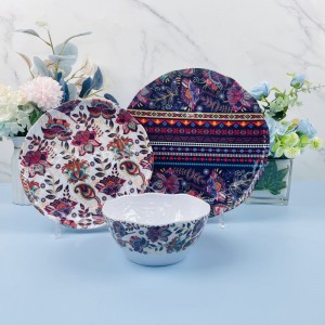 Wholesales Cheap Price Of Melamine Dinner Set Modern Melamine Dinner Set Melamine Tableware Set