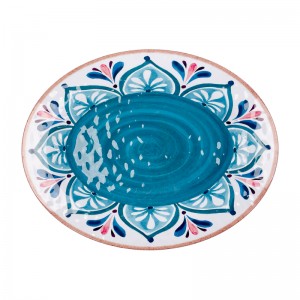 Household goods wholesale melamine plates reusable oval melamine serving plate luxury dishwasher safe melamine plate