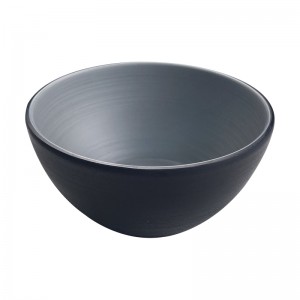 Various shapes restaurant melamine noodle soup bowls and spoons matte custom plastic bowl