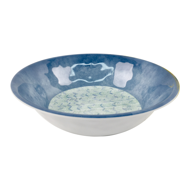 Wholesale Blue Pattern Plastic Noodle Soup Bowls With Chopsticks Set  Melamine Ramen Bowl Manufacturer and Supplier