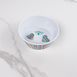 Factory Wholesale Customized Plastic Dog Bowl Portable Melamine Pet Bowls For Cats And Dogs