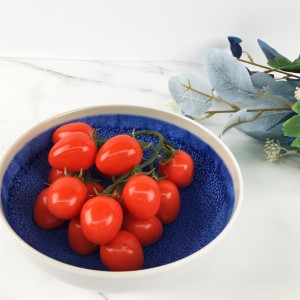 Melamine Plastic Custom Kiln Shandura Pateni yeBlue Round Soup Bowl